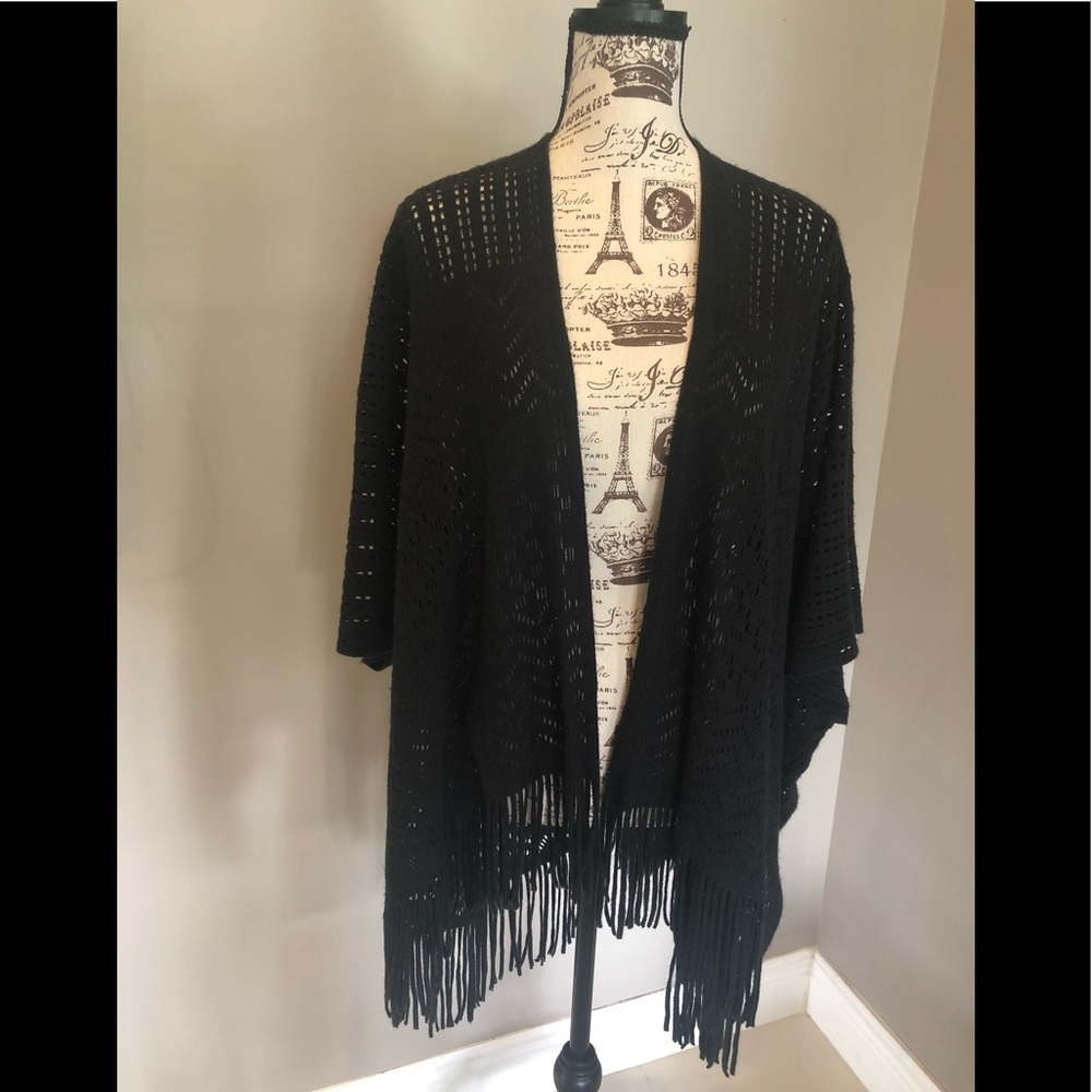 bebe crochet poncho.